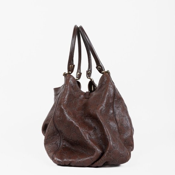 Gucci Guccissima Brown D-Ring Hobo - Picture 3 of 11